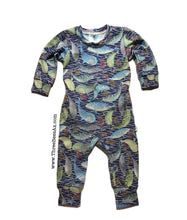 Load image into Gallery viewer, 6m Envelope Snuggle Romper - narwhals
