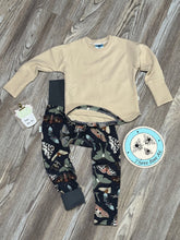 Load image into Gallery viewer, 12m-3T Grow-With-Me SET!!! (Dark moths pants with parchment Sweatshirt)
