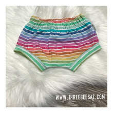 Load image into Gallery viewer, Rainbow stripes Shorties
