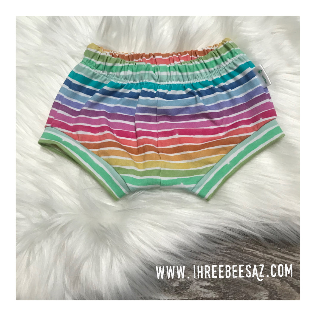 Rainbow stripes Shorties